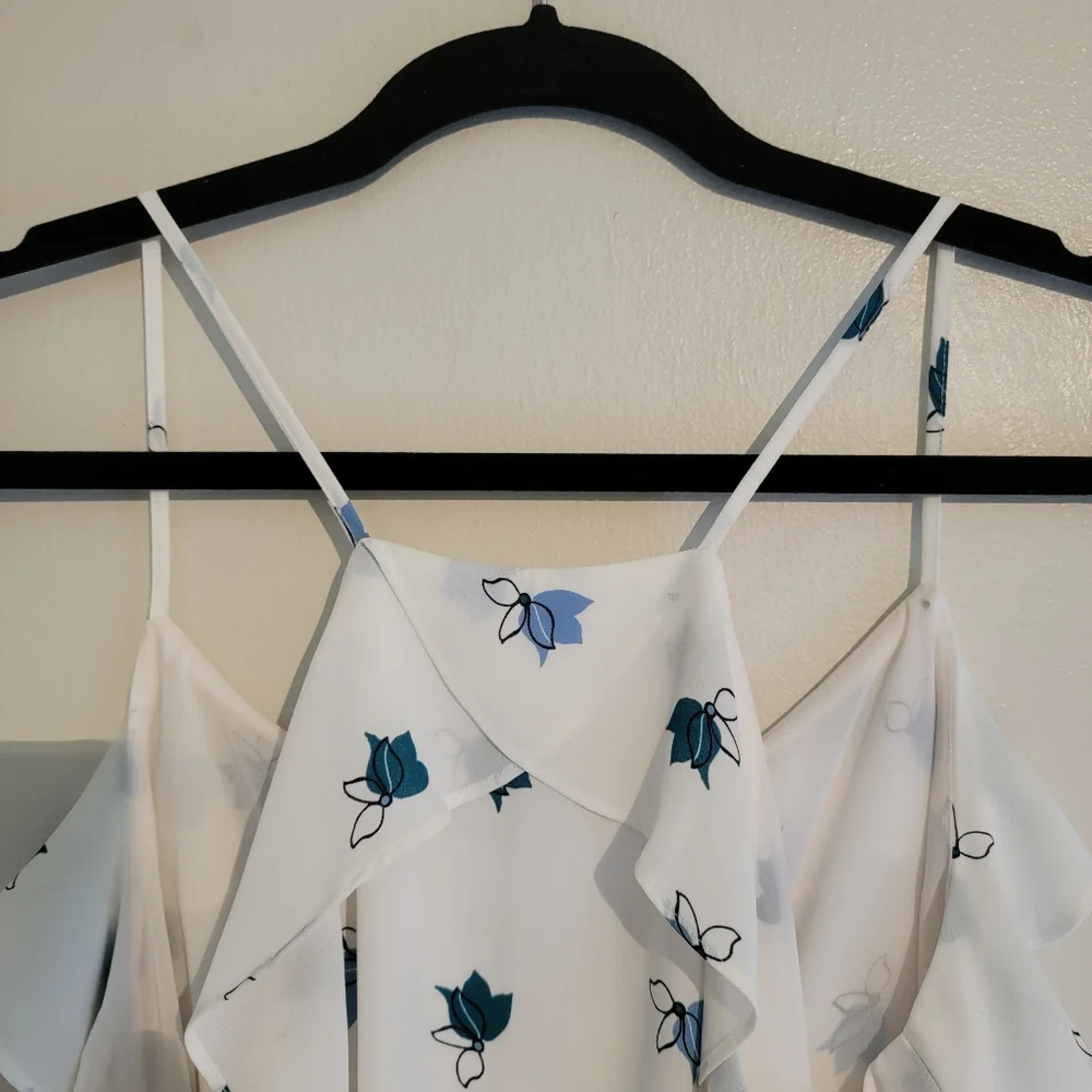 Ann Taylor Loft Flowy Floral Chiffon Camisole - Picture 8 of 9
